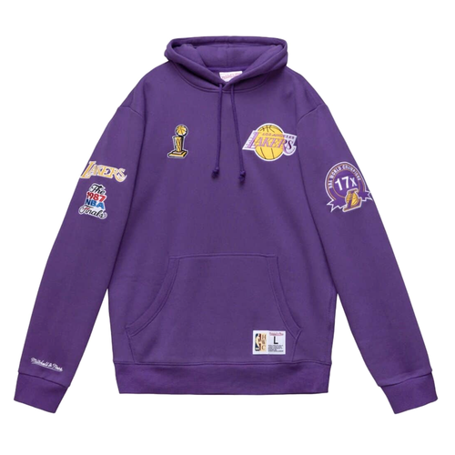 

Mitchell - Ness Los Angeles Champ City Pullover Hoodie Mens Purple Casual Outerw, Фиолетовый