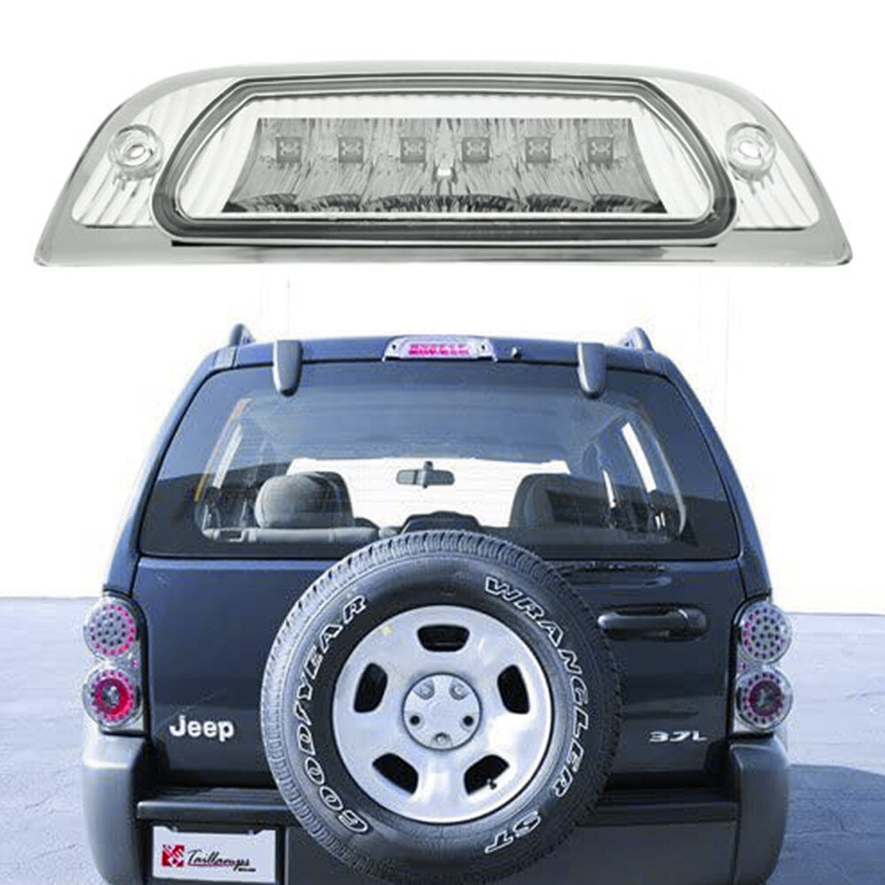 New Crystal Eyes Chrome LED 3rd Brake Light For 20022007 Jeep Liberty