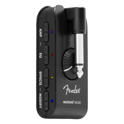 Fender MUSTANG MICRO Black Guitar & Bass Headphone Amp From Japan