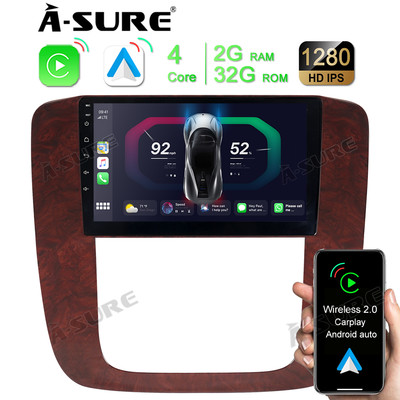 2+32GB Radio Stereo For 2007-2014 GMC Sierra Yukon Chevy Tahoe CarPlay GPS Navi