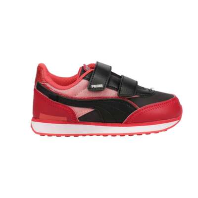 

Puma Future Rider Ballerina V Infant Girls Черные, красные кроссовки Повседневная обувь 3809, Black;red, Puma Future Rider Ballerina V Infant