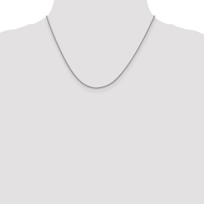 Pre-owned Superdealsforeverything Real 14kt White Gold 1mm Diamond Cut Quadra Wheat Chain; 18 Inch; Lobster Clasp