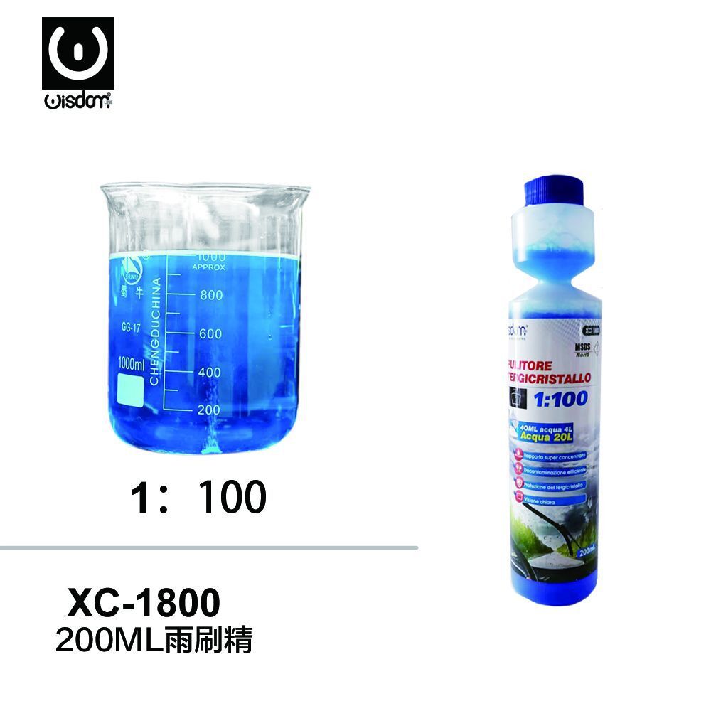 Liquido Lavavetri Detergente Tergicristalli Concetrato 200ml Xc-1800 wis
