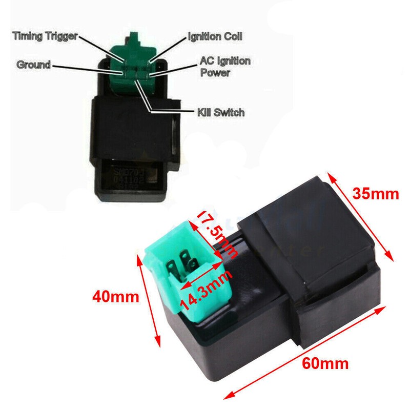 Keenso 5-Pin Roller CDI Box – Racing CDI Für Motorrad, Dirt Bike, ATV (50ccm Bis 110ccm)