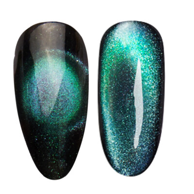 Cre8tion LED/UV Cure Soak Off Gel Polish Cat Eye 9D  0.5 Oz - Mystical #05