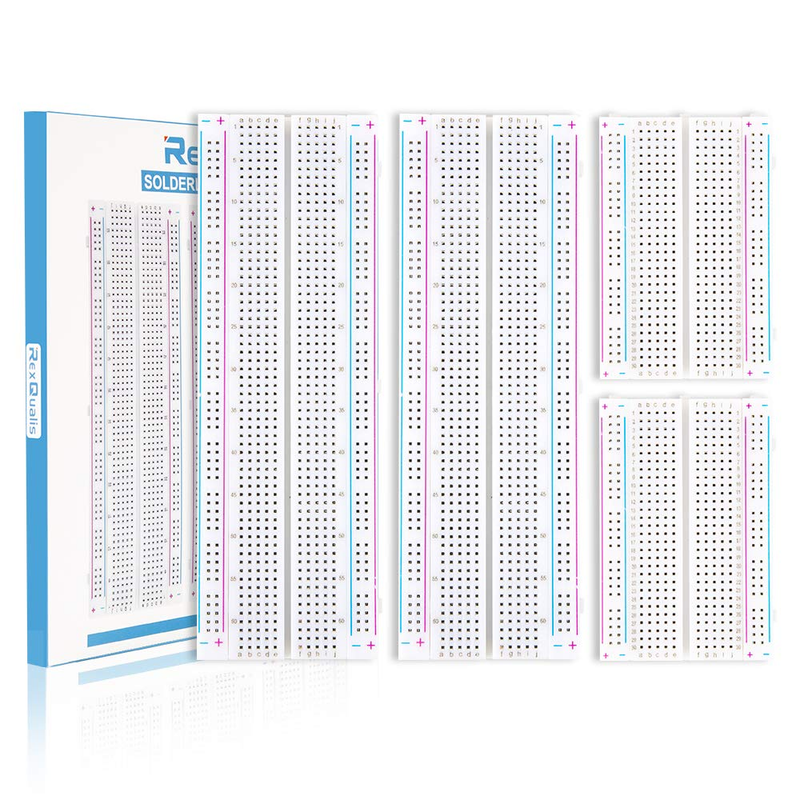 4PCS Breadboards Kit Include 2PCS 830 Point 2PCS 400 Point Sol...