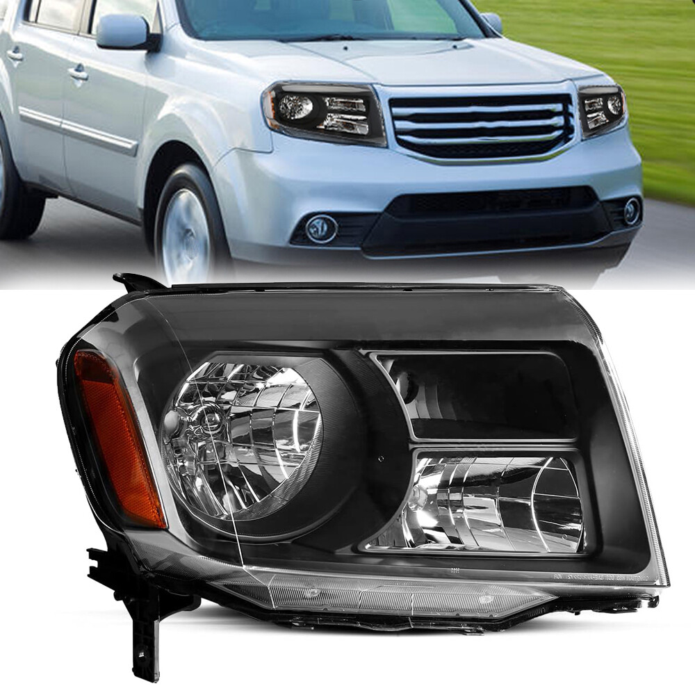 Для Honda Pilot 2012-2014 2015 Галогенная Дымчатая Правая фара Без ламп накаливания