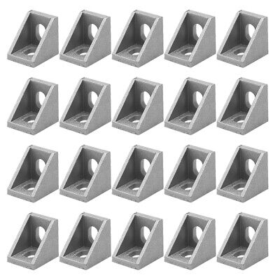 30 Pcs L-Shaped Aluminum Corner Bracket 2 Holes Right Angle Bracket For 2020