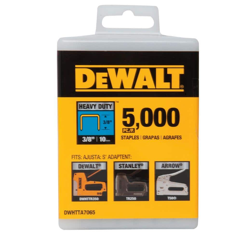 Heavy Duty Staples 3/8in 5000per box Compatible w/. Dewalt Stanle Bostitch Arrow