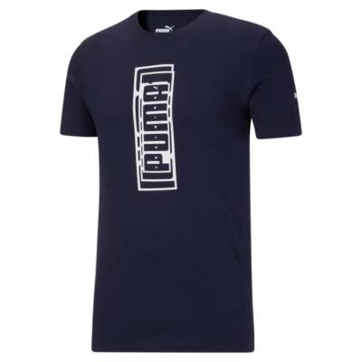 

Puma Vert Graphic Crew Neck Футболка с коротким рукавом Мужские белые повседневные топы 846986-0, Белый, Puma Vert Graphic Crew Neck Short Sleeve T-Shirt