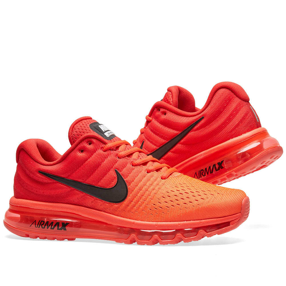 

Мужские кроссовки для бега в стиле ретро Nike Air Max 2017 Bright Crimson Red Black 849559-602, Красный, Nike Air Max 2017