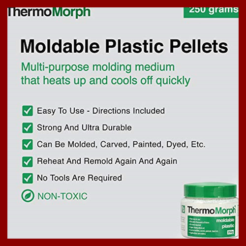 Moldable Plastic Pellets 8.8 Oz 250G Reheatable Reusable Remoldable Crafting Scu