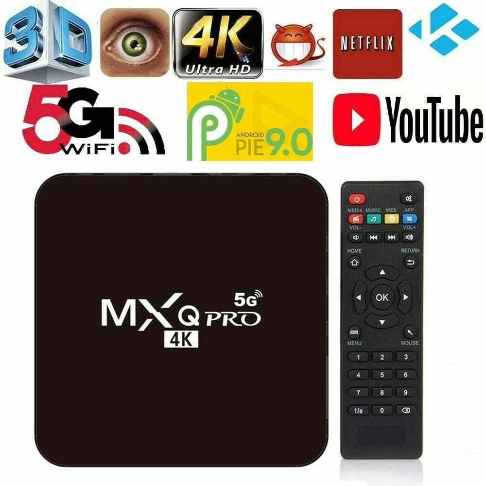 TV BOX 4GB ram 32GB android wifi internet smart tv full hd 1080p mxq pro 4k
