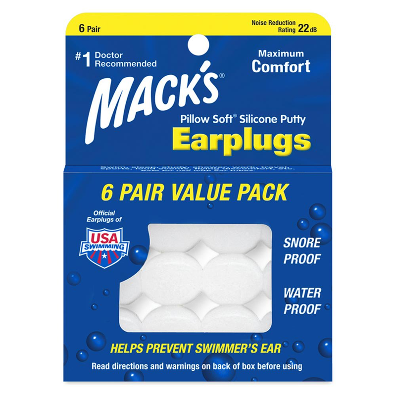 Mack'S Pillow Soft Silicone Earplugs - 6 Pair, Value Pack – the Original Moldab