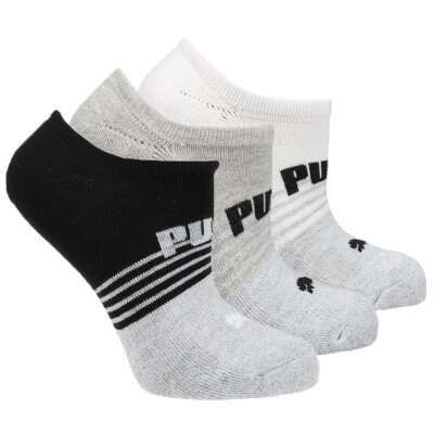 Puma HalfTerry 3 Pack No Show Socks Женские носки размера 9-11 85918803