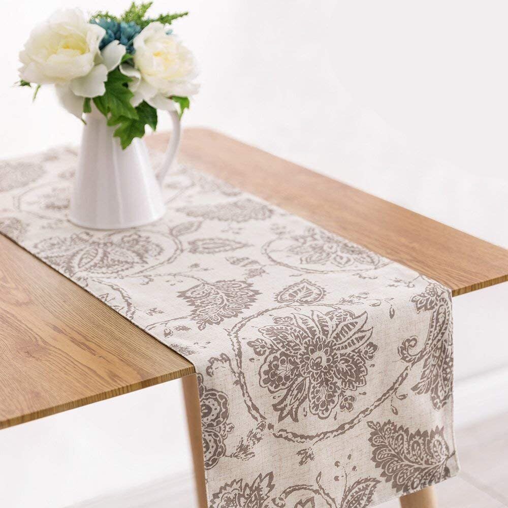 Linen Textured Tablecloths Party Decor Decorations Burlap Fl