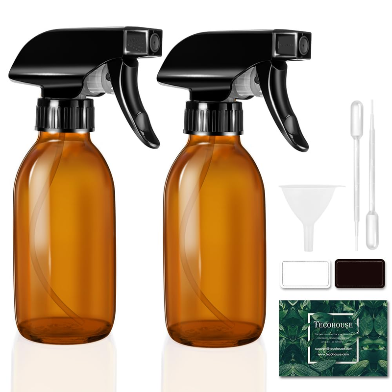 4 Oz, Amber Empty Spray Bottle For Essential Oils