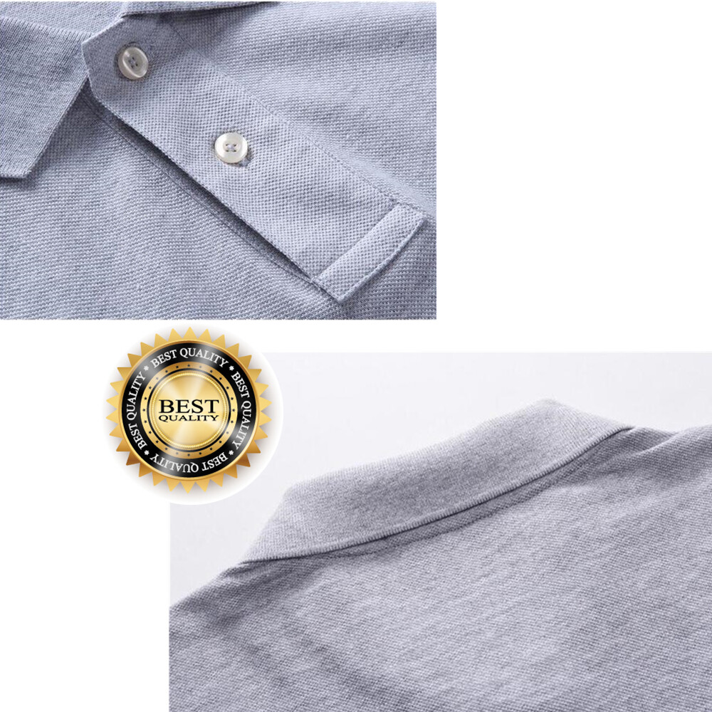 Men Polo Shirt Golf Sports Cotton Short Sleeve Jersey Casual Plain Tee Quick Dry