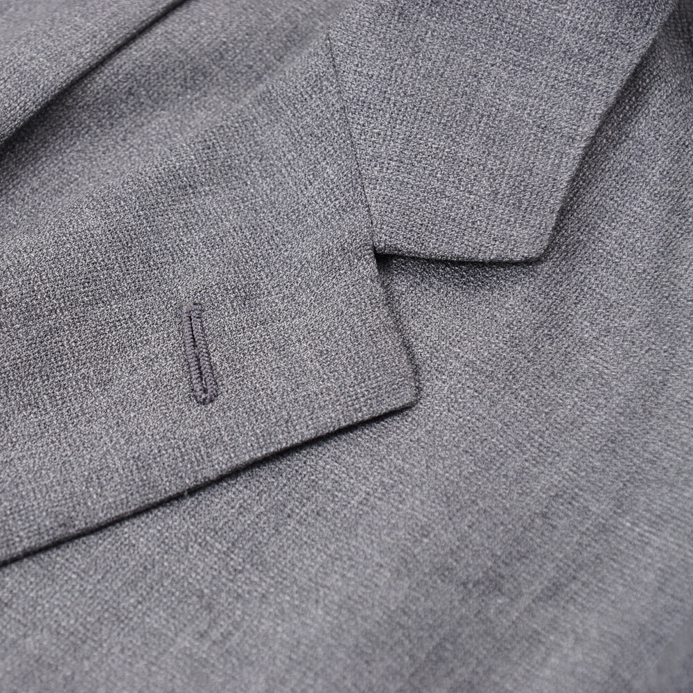 Pre-owned Belvest $2195  Soft-constructed Lightweight Gray Wool Sport Coat 42 R