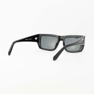 Pre-owned Off-white Oeri117s24pla0011007 Prescott Black Dark Grey Sunglasses In Gray