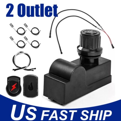 Grill Igniter Electronic Ignition Push Button Wires Set for CharBroil 2 Outlets