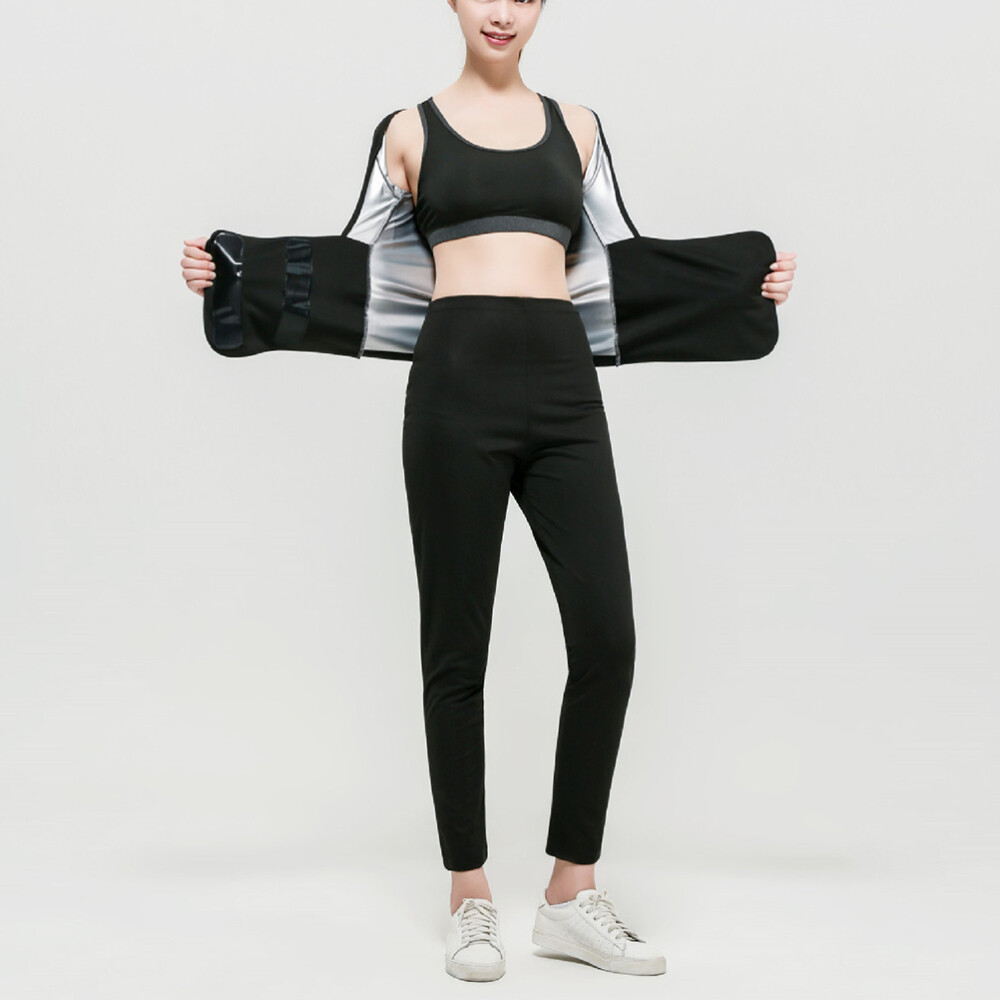 MARKENLOS 6 STÜCKE FRAUEN SHEDSUIT TRAININGSANZUG TAILLE BAUCH SPORT FITNESS