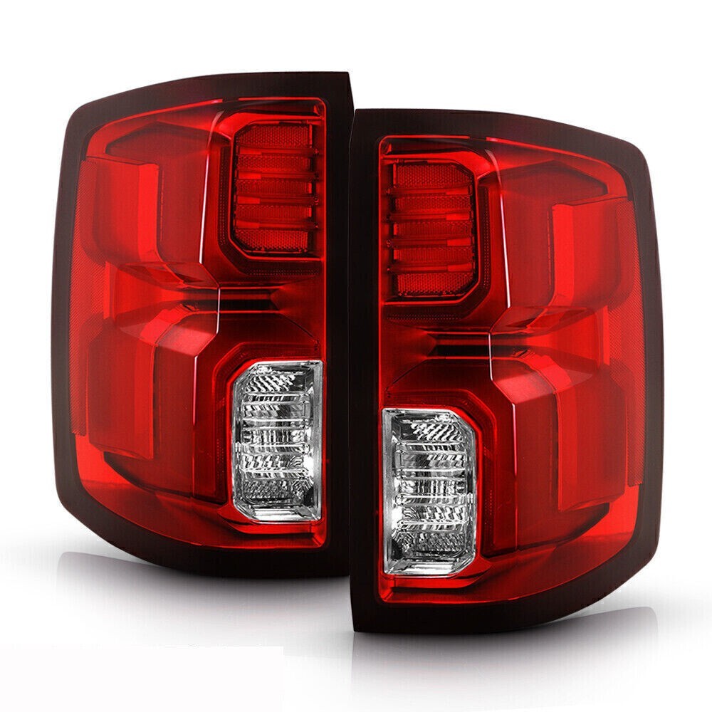 Left&Right Pair Lamp For 2016-2018 Chevy Silverado 1500 LTZ LED Rear Tail Light