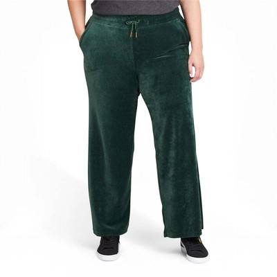 

Puma Her Velour Wide Pants Womens Green Casual 846881-80, Зеленый, Puma Her Velour Wide Pants Plus