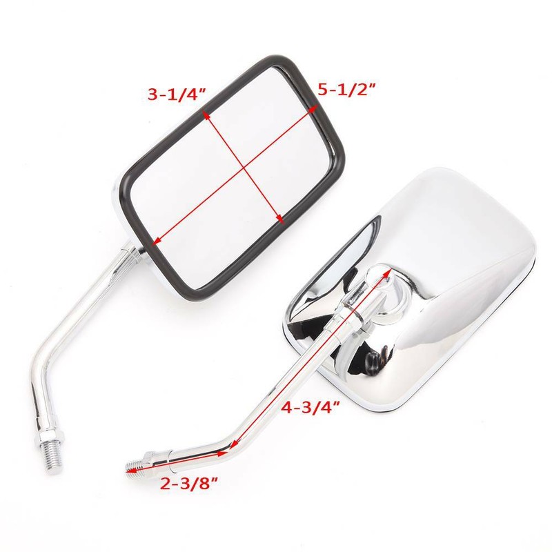 ATV Rear View Side Mirrors Connectors For Polaris Sportsman 300 XP 850 1000 US e