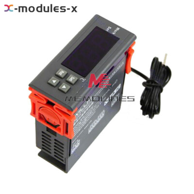 WH7016C DC12/24V AC110-230V Digital Temperature Controller Thermostat+ Sensor US