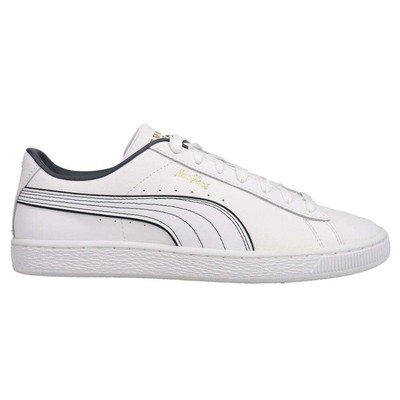 

Puma Basket Classic Xxi Флагманские женские белые кроссовки на шнуровке Повседневная обувь 387, Белый, Puma Basket Classic Xxi Flagship Lace Up
