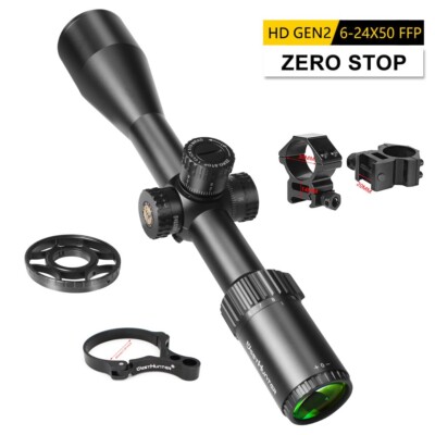 WestHunter HD GEN2 6-24X50 FFP ZS Rifle Scope Hunting Optical Sights Clear View