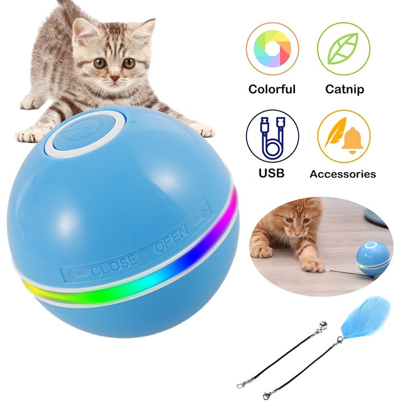 Pet Cat Toy Katzenspielzeug set LED Elektrische Ball Glocke Feder LaserSpielzeug
