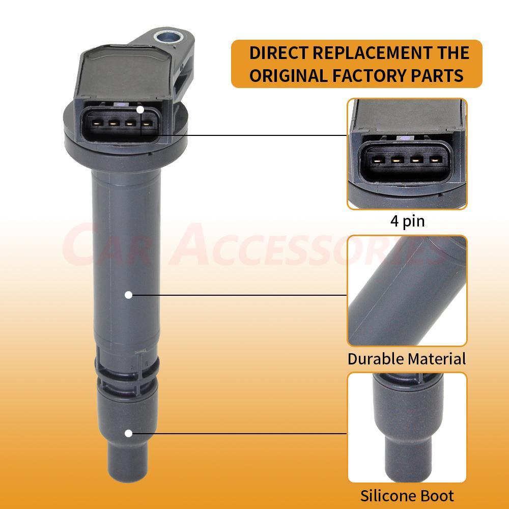 6X OEM Ignition Coil & 6X Iridium Spark Plugs For Lexus GS300 GS350 IS250 UF507