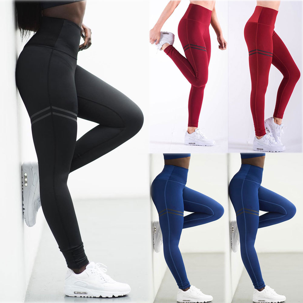 Women Fashion Floral Seamless Skinny Legging Stretchy Fit Pants Trousers
