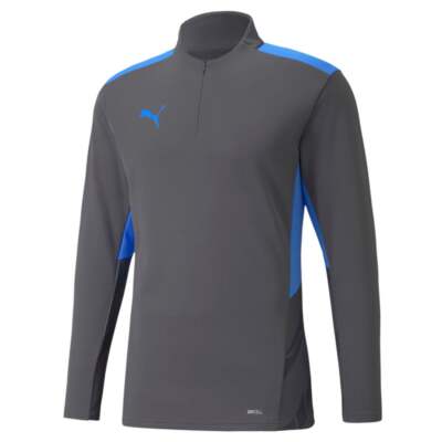

Puma Individualcup Training 14 Zip Pullover Jacket Mens Size  Casual Tops 6575, Grey, Puma Individualcup Training 14 Zip Pullover Jacket