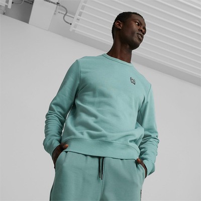 Баскетбольный пуловер Puma Pivot EMB Crewneck Men adriatic