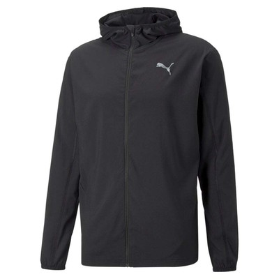 

Puma Plcd с капюшоном и полной молнией для бега мужская черная повседневная спортивная верхняя одежда 52, Черный, Puma Plcd Hooded Full Zip Running Jacket