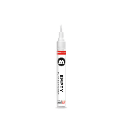MOLOTOW 223EM - 2MM CHISEL TIP EMPTY PUMP MARKER PEN - REFILLABLE