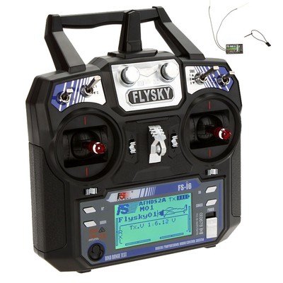 Flysky FS-i6 AFHDS 2A 2.4GHz 6CH Radio System Transmitter With Receiver USA U3V9
