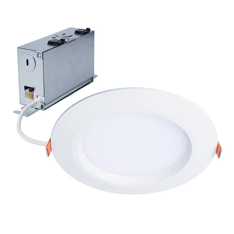 HALO LED Recessed Ceiling Light 6 Inch Canless Downlight Selectable CCT White