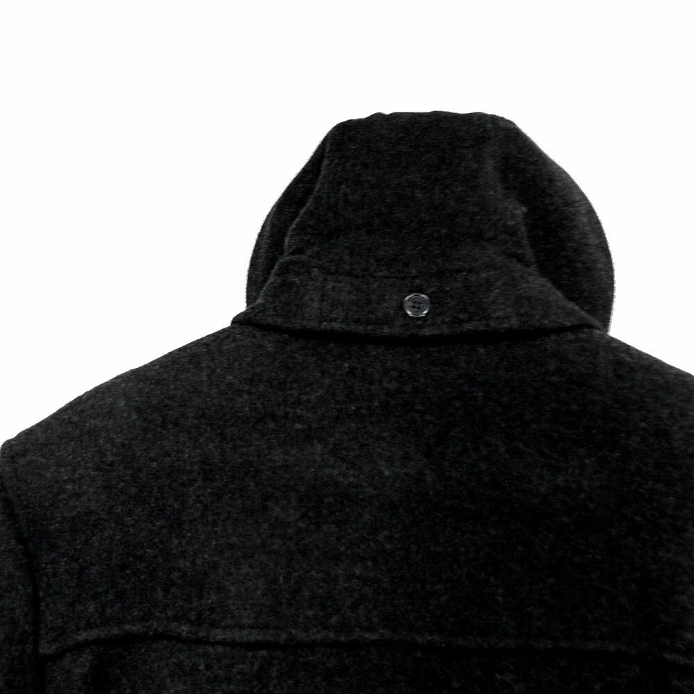 Pre-owned Jos. A. Bank Jos A Bank Wool Duffle Coat Xl Charcoal Work Dress Plaid Warm Mens $695 In Gray