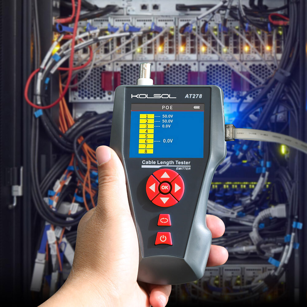 KOLSOL AT226-C NF-8601W Network Cable Tester For RJ45, RJ11, BNC, PING