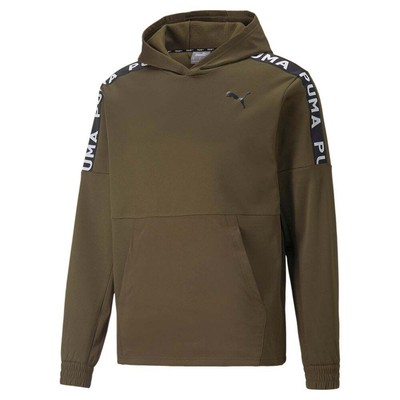 

Puma Fit Pwrfleece Training Pullover Hoodie Mens Green Повседневная верхняя одежда 52212462, Зеленый