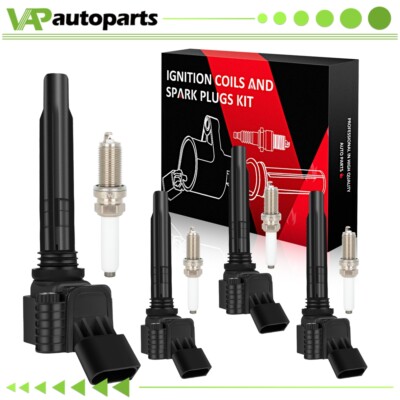 4 For 2014-17 VW Passat L4 1.8L Ignition Coil & Spark Plug