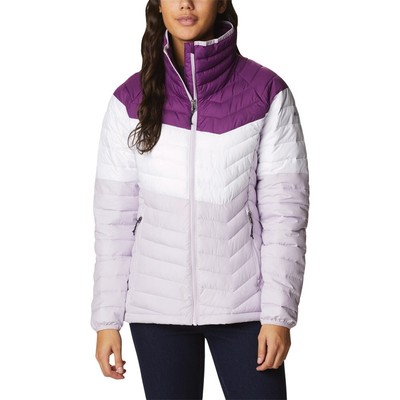 COLUMBIA JACKETS UNIVERSAL WOMEN COLUMBIA POWDER LITE BLOCKED 1959841575 WHITE-VIOLET