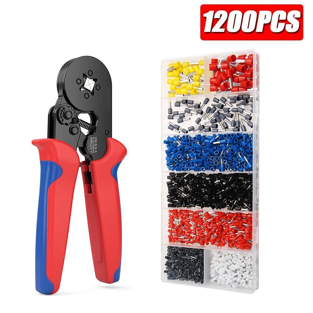 USA Terminal Cable Wire Connector Plier Block Cord Tube Suit Crimping Sleeve