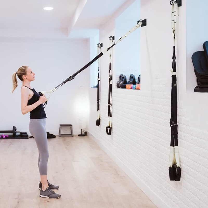 2Pcs Resistance Band Wall Anchors,Space Saving Workout Wall 