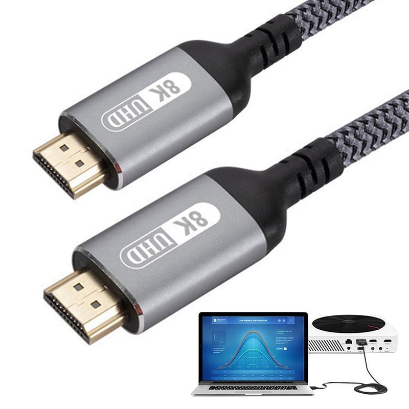 HDMI-compatible 2.1 Cable 8K @60HZ 4K@120Hz HD Cord For PS5 XBox Projector