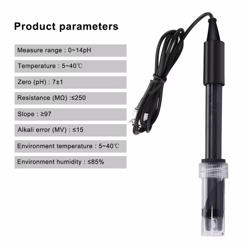 Pen Type PH Electrode Sensor BNC Connector Probe Pool Water Factory Industry Exp